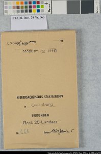 Erbhuldigung der Stadt Oldenburg für Graf Anton Günther