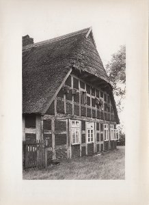 Diepholz, Rehden, Hof Nr. 35, Hallenhaus, Giebel, Wohnteil