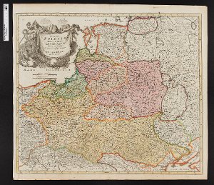 Regni Poloniae Magnique Ducatus Lithuaniae Nova et exacta tabula ... a Ioh. Bapt. Homanno Norimbergae