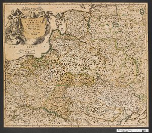 Regni Poloniae Magnique Ducatus Lithunaiae nova et exacta tabula ... a Ioh. Bapt. Homanno Norimbergae