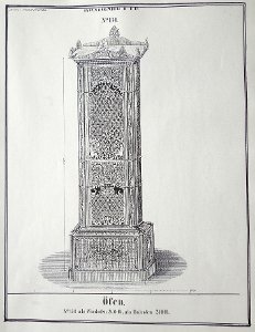 Musterblatt für den Ofen Nr. 174